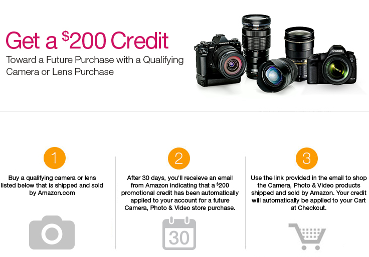 Amazon: $200 Credit w/ Purchase, Sony A7R for $1,698, Sony A7 II for 1,498