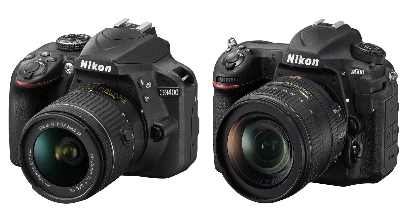 Nikon-D3400-and-D500