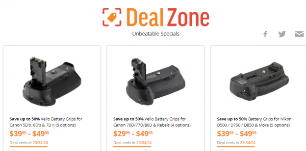 Hot Deals: Up to 50% Off Vello Battery Grips at B&H! | Camera Rumors